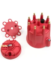 Top Street Performance Pro Series Distributor Cap and Rotor Kit; 8 Cylinder Male; Red                                     - JM6973R - Image 2