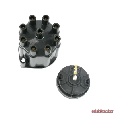 Top Street Performance Pro Series Distributor Cap and Rotor Kit; 8 Cylinder Female; Black - JM6974BK