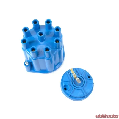 Top Street Performance Pro Series Distributor Cap and Rotor Kit; 8 Cylinder Female; Blue - JM6974BL