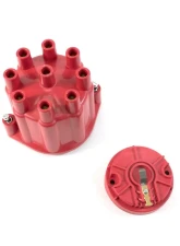 Top Street Performance Pro Series Distributor Cap and Rotor Kit; 8 Cylinder Female; Red                                     - JM6974R - Image 2