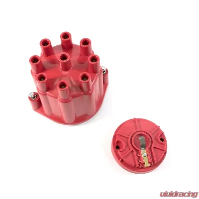 Top Street Performance Pro Series Distributor Cap and Rotor Kit; 8 Cylinder Female; Red - JM6974R