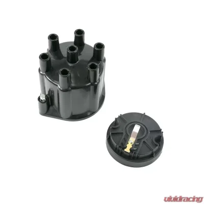 Top Street Performance Pro Series Distributor Cap and Rotor Kit; 6 Cylinder Female; Black - JM6976BK