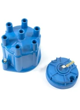 Top Street Performance Pro Series Distributor Cap and Rotor Kit; 6 Cylinder Female; Blue                                     - JM6976BL - Image 2