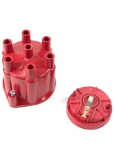 Top Street Performance Pro Series Distributor Cap and Rotor Kit; 6 Cylinder Female; Red                                     - JM6976R - Image 2