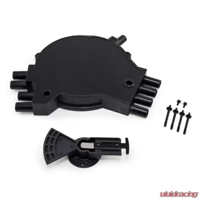 Top Street Performance Opti-Spark Distributor Cap and Rotor Kit; Chevrolet LT1 Gen. 1 1992-1994; Black - JM6981BK