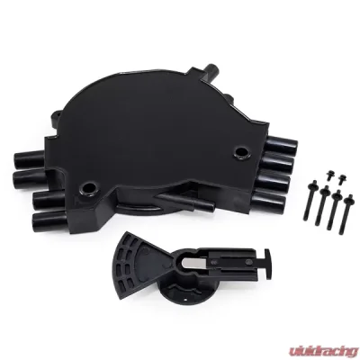 Top Street Performance Opti-Spark Distributor Cap and Rotor Kit; Chevrolet LT1 Gen. 2 1995-1997; Black - JM6982BK