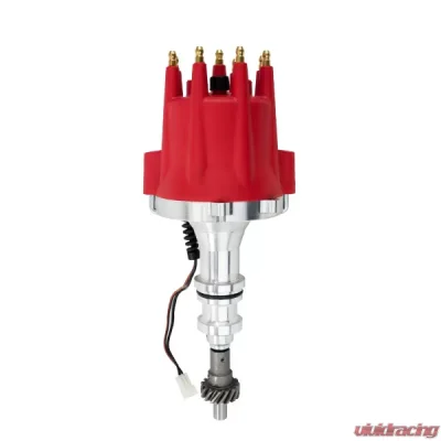 Top Street Performance Pro Series Pro Billet Distributor; Ford BB (370-460);351C;400;351M V8; Red - JM7606R