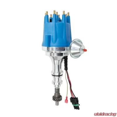 Top Street Performance Pro Series Ready to Run Distributor; Ford BB (370-460);351C;400;351M V8; Blue - JM7706BL