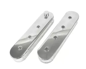Top Street Performance Valve Covers; Fab. Alum.; wthout Coil Mounts LSX; Clear Anodized