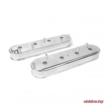 Top Street Performance Valve Covers; Fab. Alum.; with Coil Mounts LSX; Polished - JM8081-6P