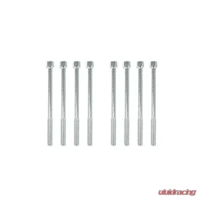 Top Street Performance Valve Covers; Fab. Alum.; Long Bolt with Holes SBC Perim.; Clear Anodized - JM8091-7CA