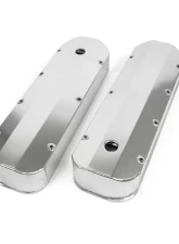 Top Street Performance Valve Covers; Fab. Alum.; Long Bolt with Holes BBC; Clear Anodized                                     - JM8092-7CA - Image 2