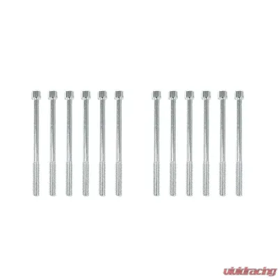 Top Street Performance Valve Covers; Fab. Alum.; Long Bolt with Holes SBF; Clear Anodized - JM8093-7CA