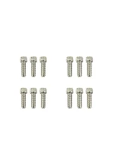Top Street Performance Valve Covers; Fab. Alum.; Short Bolt with Holes SBF; Clear Anodized                                     - JM8093-8CA - Image 2