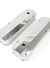 Top Street Performance Valve Covers; Fab. Alum.; Long Bolt with Holes BBF; Polished                                     - JM8094-7P - Image 2