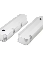 Top Street Performance Valve Covers; Fab. Alum.; Short Bolt with Holes BBF; Clear Anodized                                     - JM8094-8CA - Image 2