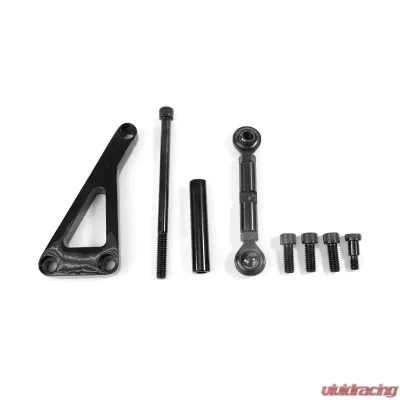 Top Street Performance Alternator 10SI Bracket; Aluminum SBC Long Water Pump; Black - JM9101BK