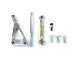 Top Street Performance Alternator 10SI Bracket; Aluminum SBC Long Water Pump; Polished