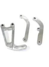 Top Street Performance Power Steering Saginaw Bracket; Aluminum SBC Long Water Pump; Polished                                     - JM9105P - Image 2