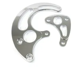 Top Street Performance Power Steering Saginaw Bracket; Aluminum BBC Long Water Pump; Chrome