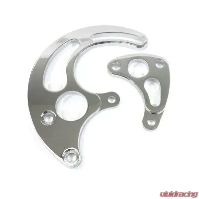 Top Street Performance Power Steering Saginaw Bracket; Aluminum BBC Long Water Pump; Chrome - JM9115C