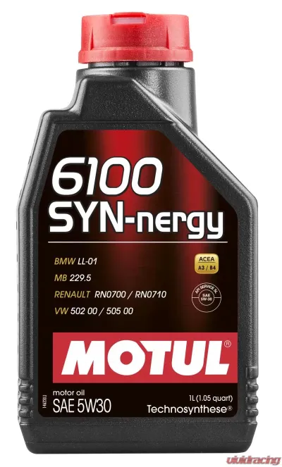 Motul 6100 SYN-NERGY 5W30 Technosynthese Oil 1L (1.05 qt.) - 107970