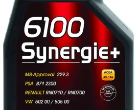 Motul 6100 SYNERGIE+ 10W40 Technosynthese Oil 1L (1.05 qt.)
