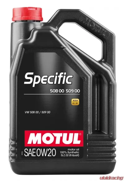 Motul SPECIFIC 508 00 509 00 0W20 Synthetic Engine Oil Audi 5L (1.3 gal.) - 107384