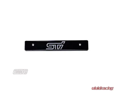 Turbo XS License Cover Subaru WRX | STI 2008-2014 - WS08-LPD-BLK-STI