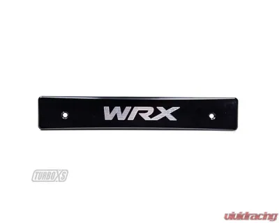 Turbo XS License Cover for 2015-17 Subaru WRX/Sti Subaru 2015-2017 - WS15-LPD-BLK-WRX