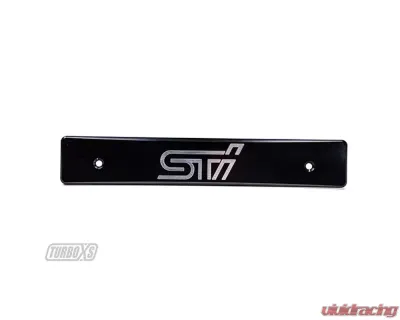 Turbo XS License Cover for 2015-17 Subaru WRX/Sti Subaru 2015-2017 - WS15-LPD-BLK-STI