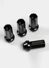 Rays 17Hex L35 Closed End Racing Nuts 4pc Set - 12x1.25 Black Chromate                                     - W17RN12125BL35C - Image 2
