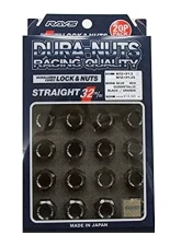 Rays L32 Dura-Nut Straight Type Lug & Lock Set - 12x1.25 Black                                     - WDURA3212125B - Image 2