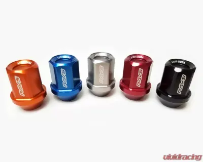 Rays L32 Dura-Nut Straight Type Lug & Lock Set - 12x1.25 Red - WDURA3212125R