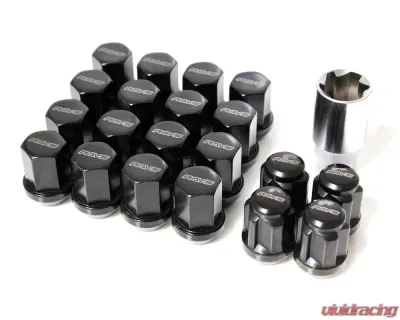 Rays Black 19Hex Lock & Lug Nut Set - 14x1.5 - W191415B