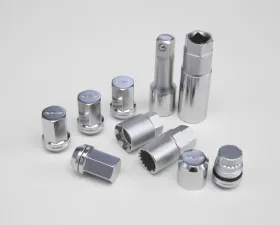 Rays 19Hex 2pc Double Lock Nut Set - 12x1.25 Chrome
