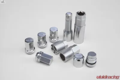 Rays 19Hex 2pc Double Lock Nut Set - 12x1.25 Chrome - W19DL12125C