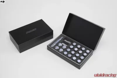 Rays 19Hex 2pc Double Lock Nut Set - 12x1.25 Black - W19DL12125B