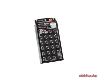 Rays L37 Dura-Nut Straight Type 6H Lug & Lock Set - 12x1.5 Gunmetallic - WDURA3712150G6H