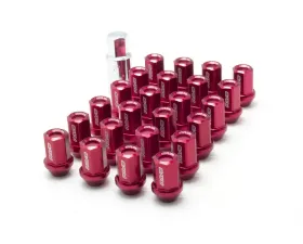 Rays L37 Dura-Nut Straight Type 6H Lug & Lock Set - 12x1.25 Red