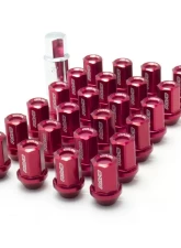 Rays L37 Dura-Nut Straight Type 6H Lug & Lock Set - 12x1.5 Red                                     - WDURA3712150R6H - Image 3