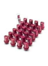 Rays L37 Dura-Nut Straight Type 6H Lug & Lock Set - 12x1.5 Red                                     - WDURA3712150R6H - Image 2