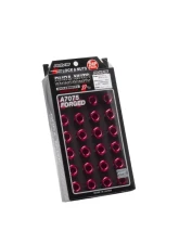 Rays L37 Dura-Nut Straight Type 6H Lug & Lock Set - 12x1.5 Red                                     - WDURA3712150R6H - Image 3