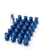 Rays L37 Dura-Nut Straight Type 6H Lug & Lock Set - 12x1.25 Blue                                     - WDURA3712125U6H - Image 2
