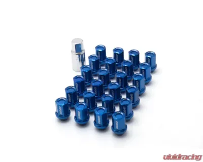 Rays L37 Dura-Nut Straight Type 6H Lug & Lock Set - 12x1.25 Blue - WDURA3712125U6H