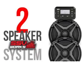 SSV Works Overhead Rear 4 Speaker add on for use with WP-CMO4 Can-Am Commander Max 1000 XT