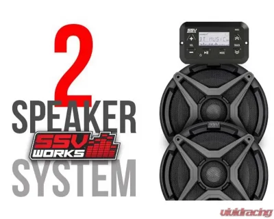 SSV Works Overhead Rear 4 Speaker add on for use with WP-CMO4 Can-Am Commander Max 1000 XT - RG4-2A