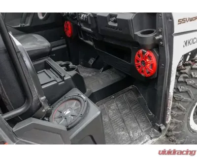 SSV Works 10 Inch Amplified Weather Proof Under Seat SubWoofer Polaris Ranger XP1000 2018 - WP-RG4SB10