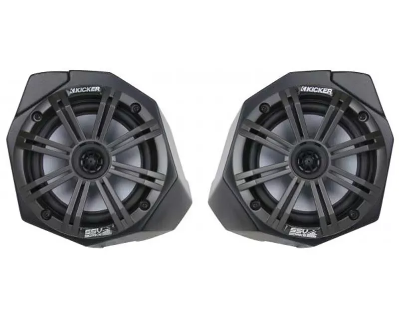 SSV Works 6.5 Inch Front Speaker Pods w/ Kicker Marine KM651 195 Watt Can-Am Maverick X3|X3 Max - X3-F65K