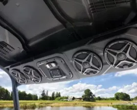 SSV Works Bluetooth 4-Speaker Overhead Weatherproof Sound Bar Can-Am Defender